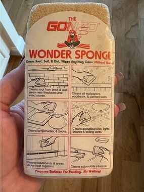 The GONZO Wonder Sponge Waterless Original Sealed Package Vintage New Old Stock